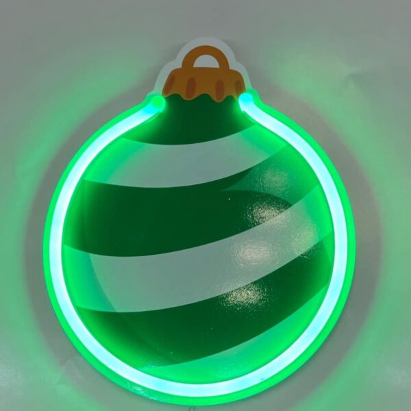 Zielona bombka neon LED - obrazek 2