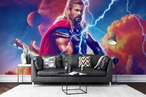 TAPETA THOR MARVEL FOTOTAPETA ŚCIENNA WINYLOWA NA FIZELINIE 300x210