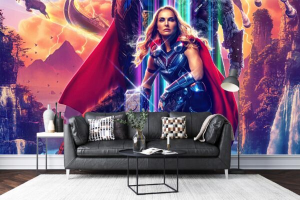 TAPETA THOR MARVEL FOTOTAPETA ŚCIENNA WINYLOWA NA FIZELINIE 300x210 - obrazek 7
