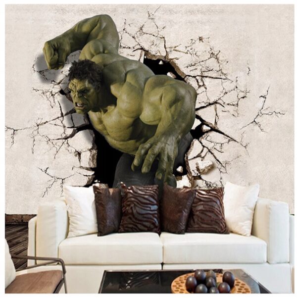 TAPETA HULK MARVEL AVENGERS FOTOTAPETA NA FIZELINIE EFEKT 3D 200 x 250 - obrazek 4