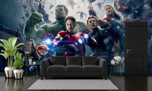TAPETA AVENGERS MARVEL FOTOTAPETA WINYLOWA BOHATEROWIE POSTACIE 300x210 - obrazek 3