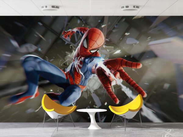 FOTOTAPETA WINYLOWA SPIDERMAN MIASTO MARVEL TAPETA ŚCIENNA 3D 368x254 - obrazek 6