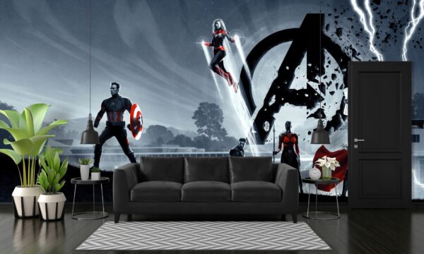 TAPETA AVENGERS MARVEL FOTOTAPETA WINYLOWA BOHATEROWIE POSTACIE 300x210 - obrazek 5