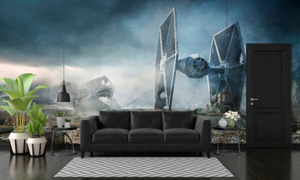 TAPETA GWIEZDNE WOJNY STATEK KOSMICZNY STAR WARS NA SCIANĘ 200x140 HD - obrazek 8