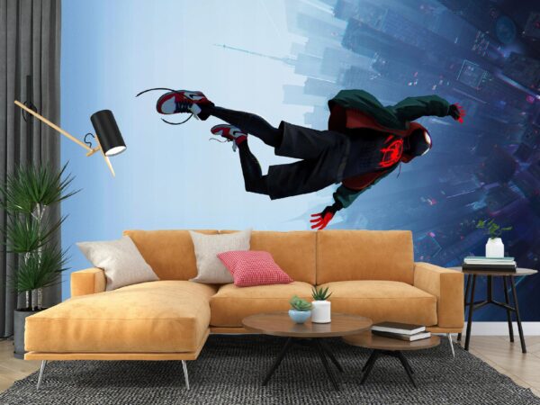 FOTOTAPETA WINYLOWA SPIDERMAN MIASTO MARVEL TAPETA ŚCIENNA 3D 368x254 - obrazek 3