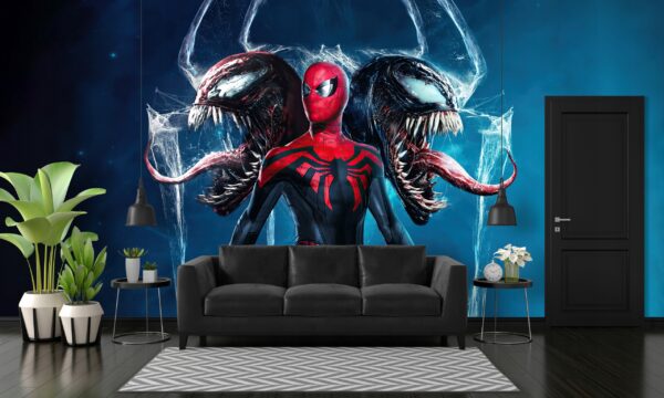 TAPETA ŚCIENNA WINYLOWA NA ŚCIANĘ SPIDERMAN MARVEL KRESKÓWKA HD 250x175 - obrazek 2