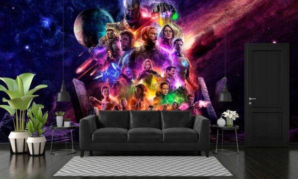 TAPETA AVENGERS MARVEL FOTOTAPETA WINYLOWA BOHATEROWIE POSTACIE 300x210