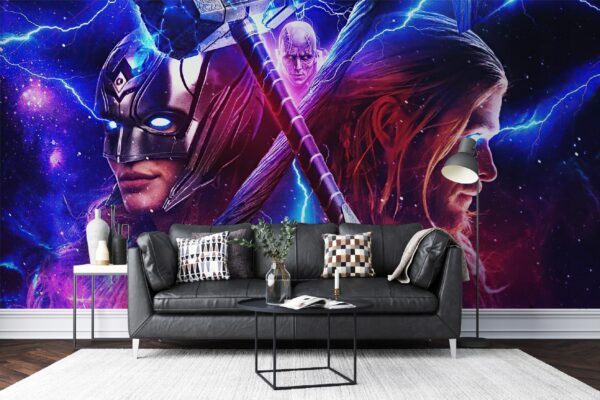 TAPETA THOR MARVEL FOTOTAPETA ŚCIENNA WINYLOWA NA FIZELINIE 300x210 - obrazek 8