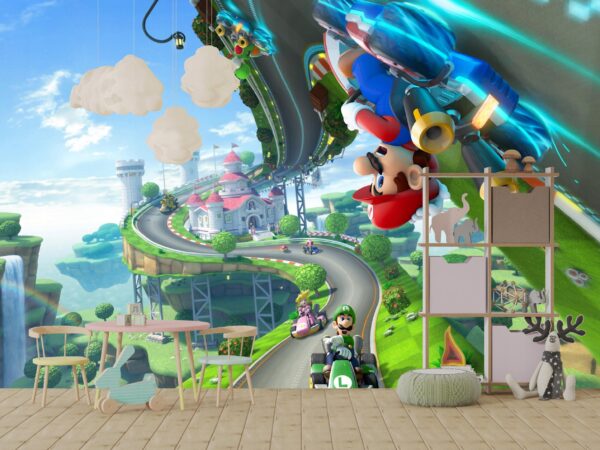 FOTOTAPETA NA SCIANĘ MARIO BROS Z GRY DLA DZIECI 3D KOLOROWA 200x140 - obrazek 5