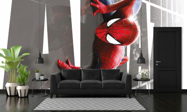 TAPETA ŚCIENNA WINYLOWA NA ŚCIANĘ SPIDERMAN MARVEL KRESKÓWKA HD 250x175 - obrazek 3