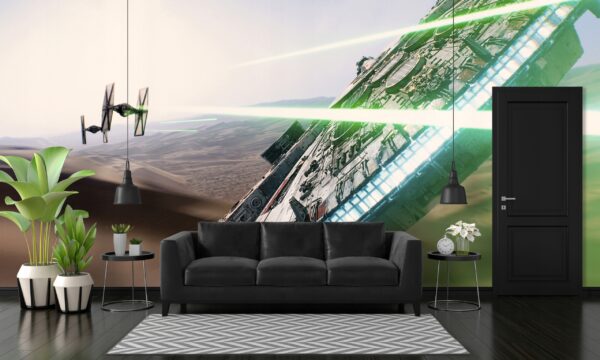 TAPETA GWIEZDNE WOJNY STATEK KOSMICZNY STAR WARS NA SCIANĘ 200x140 HD - obrazek 2