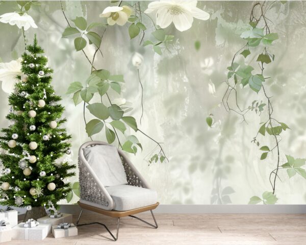 Fototapeta na wymiar do salonu kwiaty bluszcz rośliny 200x140cm - obrazek 12